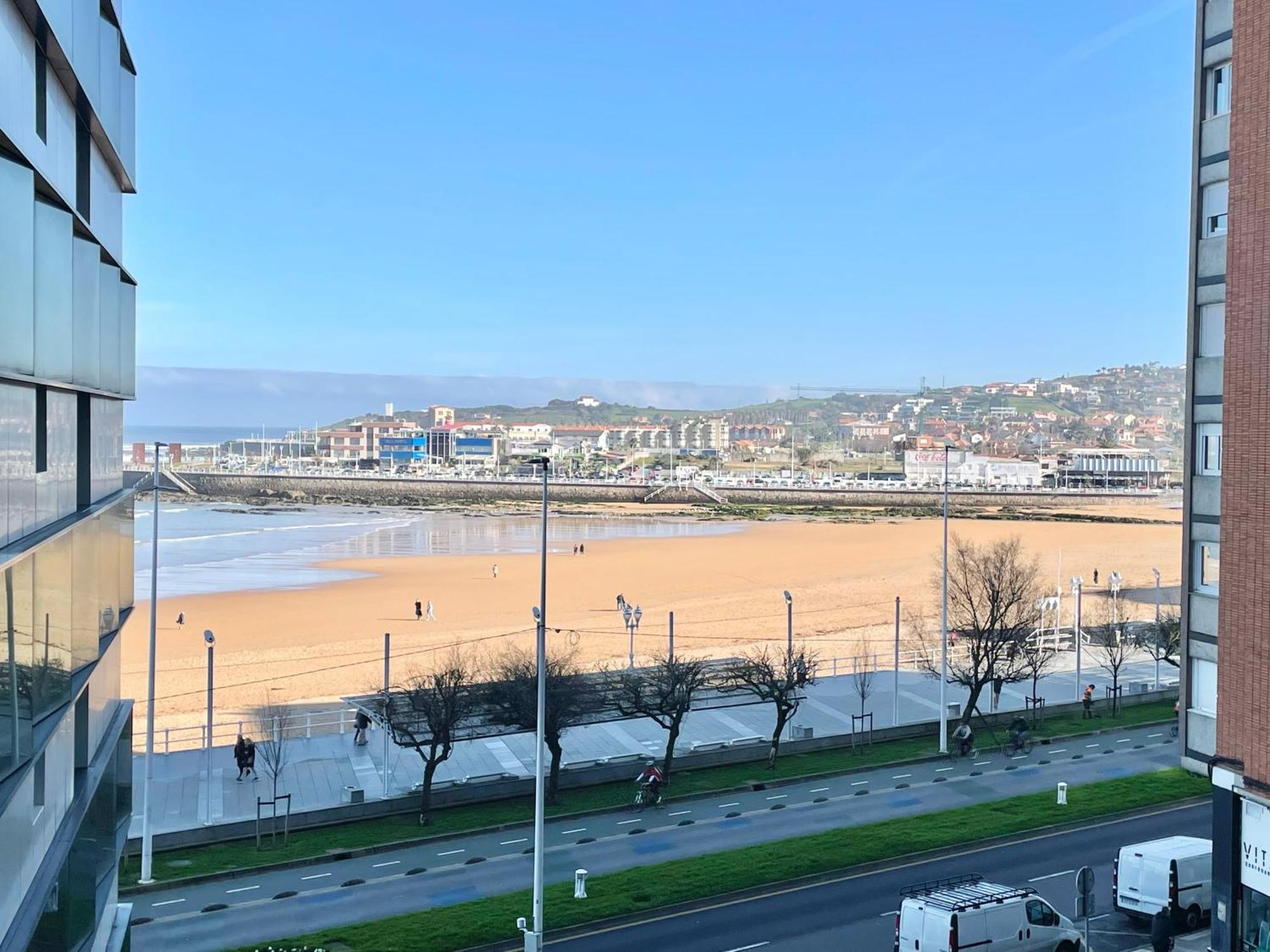 Apartamento San Lorenzo Playa. Vistas Al Mar. Gijon Exterior photo